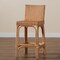Baxton Studio Athena Modern and Contemporary Natural Finished Rattan Counter Stool 185-11875-Zoro - alternate 7